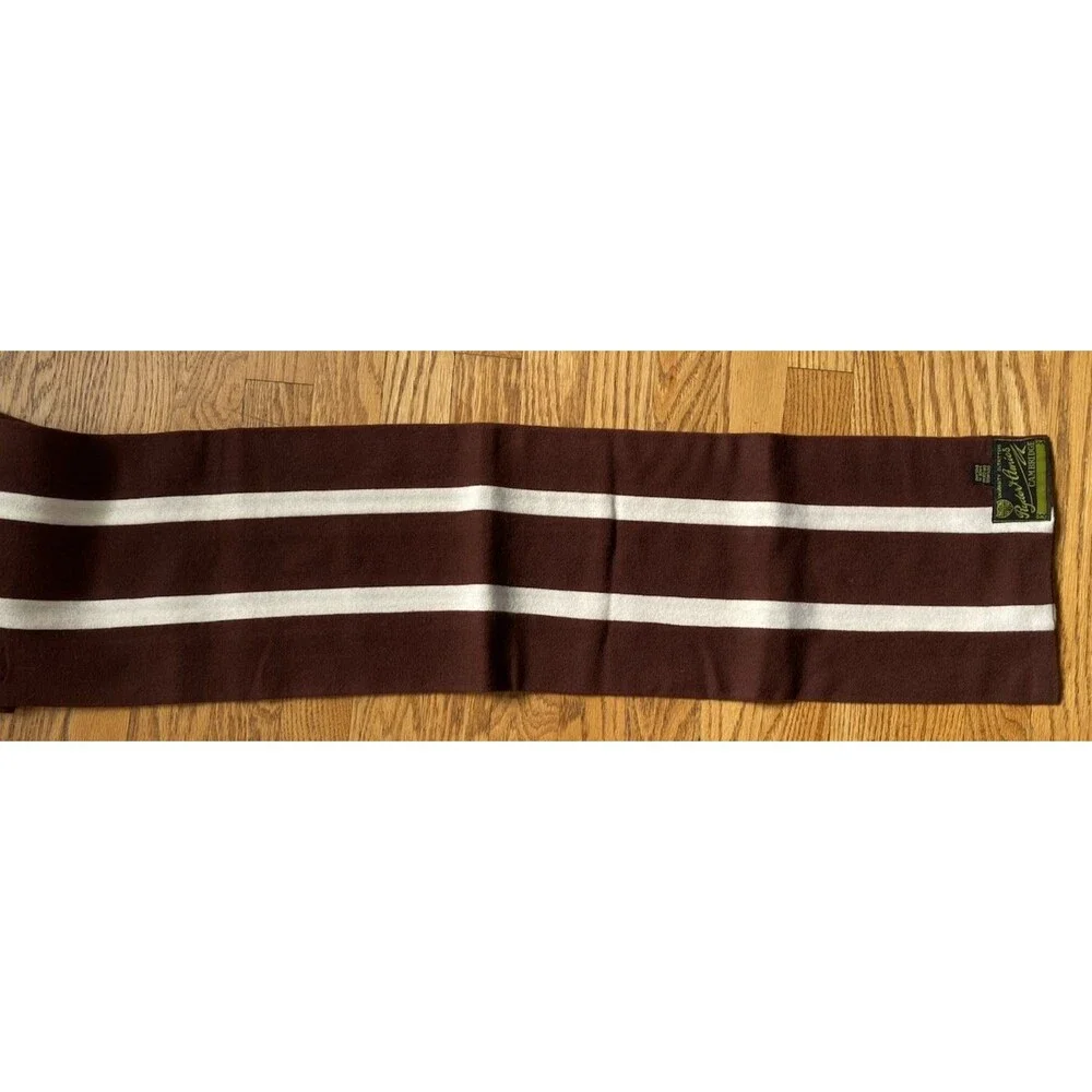 Vintage Ryder & Amies Christs College Cambridge Preppy Stripe Wool Scarf England